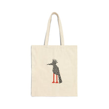 Load image into Gallery viewer, Woodpecker Print Cotton Canvas Tote Bag