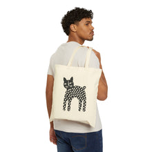 Load image into Gallery viewer, Cat Print Cotton Canvas Tote Bag – Perfect for Cat Lovers